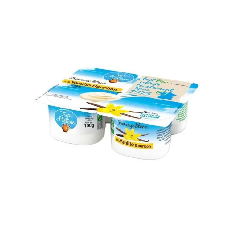 Fromage blanc à la vanille bourbon Tante Hélène - 400 g
