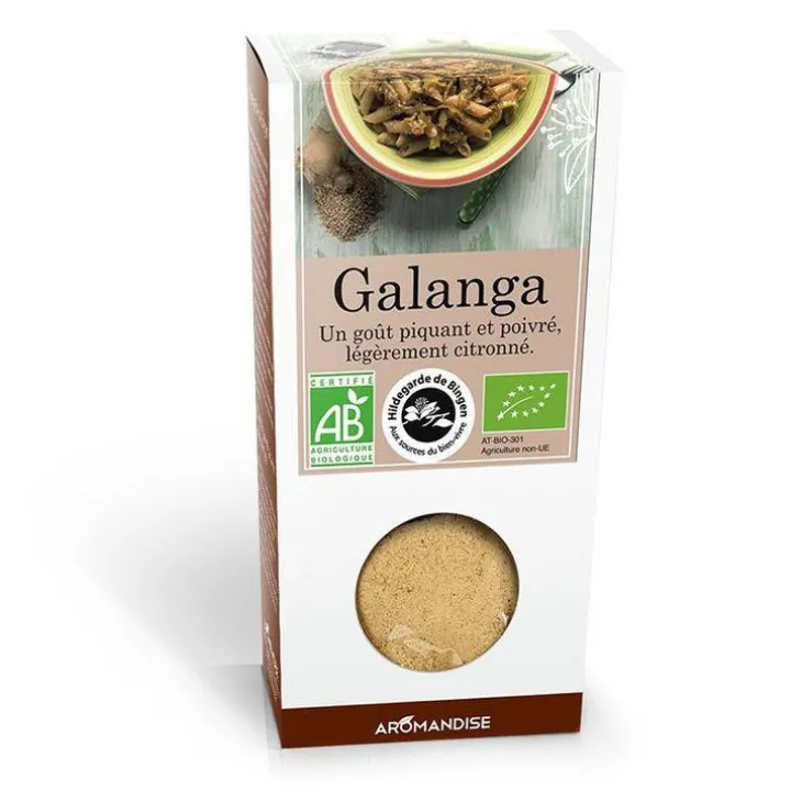 Galangal en poudre bio en boite de 40 g
