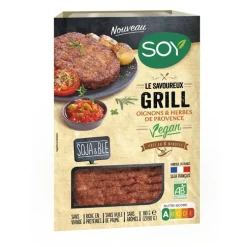 Galette végétale Le Savoureux Grill oignons & herbes de Provence Soy - 2 x 90 g