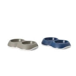 Gamelle double pour chat ou petit chien Savic - 2 x 200 ml