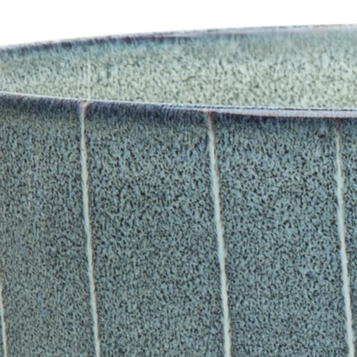 Gamelle pour chat en grès coloris gris avec rayures Reactive Glaze Scruffs - 13 x 13 x 3 cm