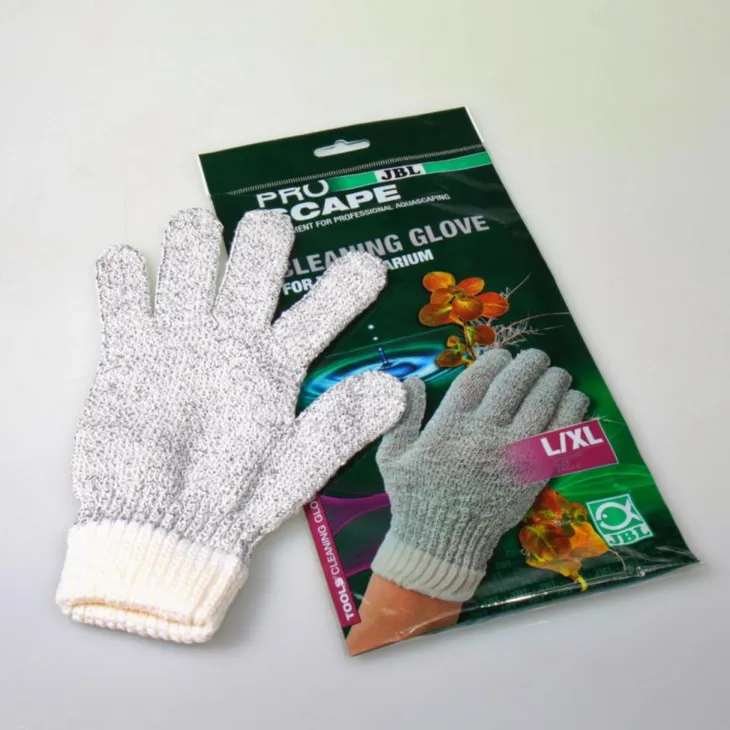 Gants de nettoyage pour aquarium coloris gris JBL ProScape - Taille L/XL