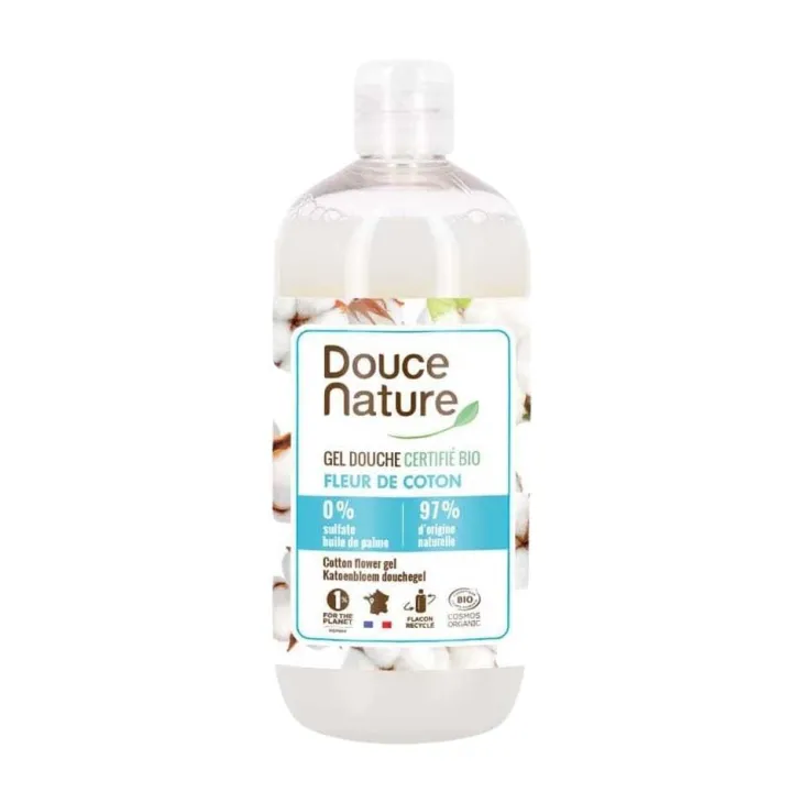 Gel douche bio Douce Nature coton - 500 ml