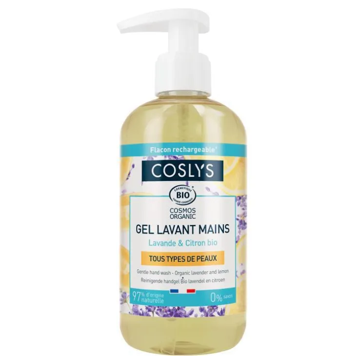 Gel lavant mains lavande citron bio Coslys - 300 ml
