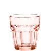 Gobelet en verre transparent pêche 25 cl Rock bar - Ø 8,4 x H 9,2 cm