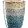Gobelet Matera beige/gris/bleu Matera - Ø 8 x H.10 cm