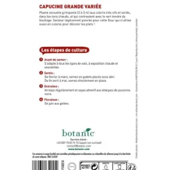 Graines de capucine grande variée botanic® - graines à semer
