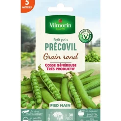 Graines de pois nain Precovil Vilmorin 5 mètres - graines à semer
