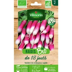Graines de radis de 18 jours bio Vilmorin - graines à semer