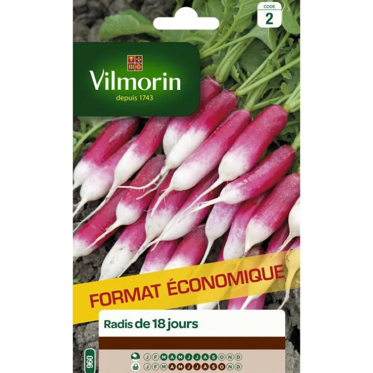 Graines de radis de 18 jours Vilmorin - graines à semer
