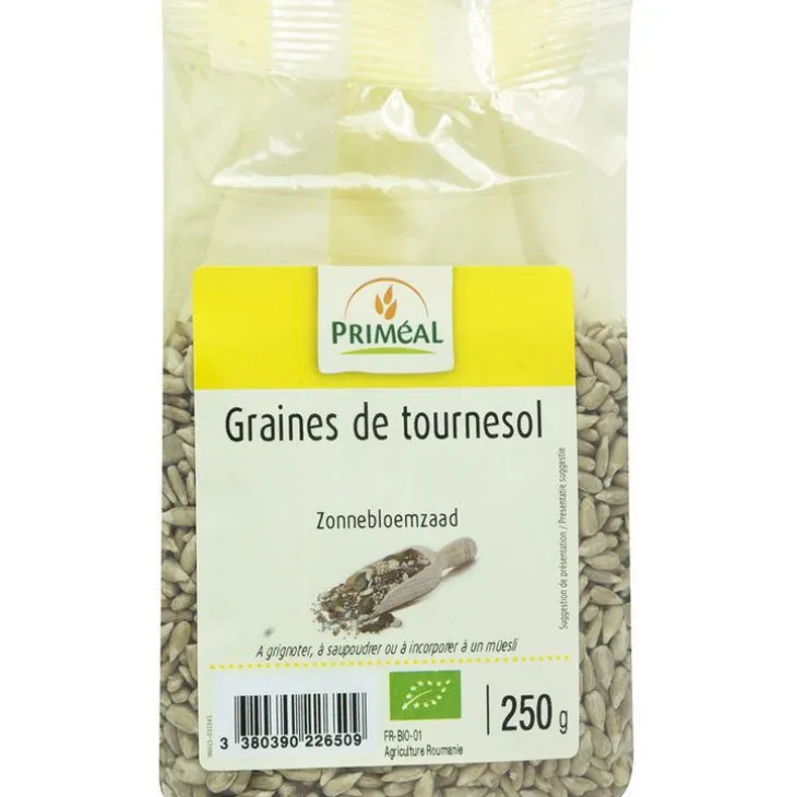 Graines de tournesol bio en sachet de 250 g