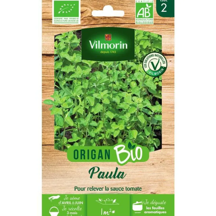 Graines d'origan paula bio Vilmorin botanic® - graines à semer