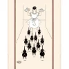 Grand Torchon coloris écru en coton Dubout A Table Winkler – 60 x 80 cm
