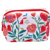 Grande trousse matelassée Cartesdart Pivoines - 24 x 17  cm