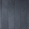 Grattoir en caoutchouc à chevrons anthracite Sweetsol - 75 x 45 cm