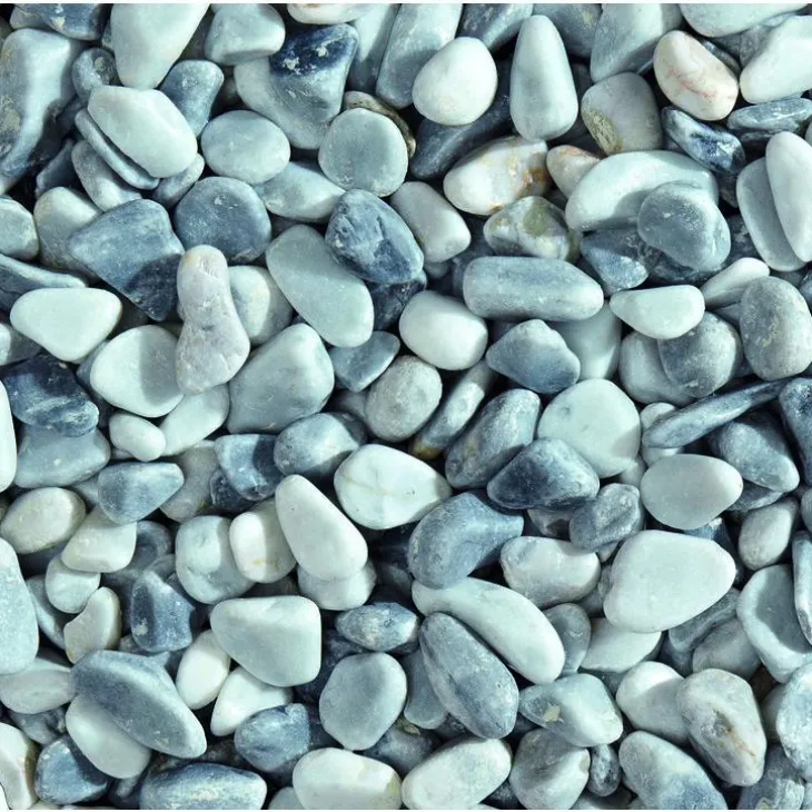 Graviers décoratifs de marbre gris glacier 7 à 15 mm en sac de 10 kg