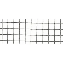 Grillage Fensanet Maille 0,64x0,64 cm Fer galvanisé Gris L5 m x H100 cm