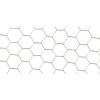 Grillage Galvanex maille hexagonale 1,9 cm Métal galvanisé Gris L5 m x H100 cm
