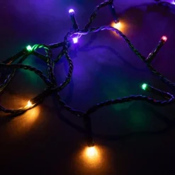Guirlande lumineuse LED à lumière animée multicolore sur secteur - 8 m
