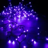 Guirlande lumineuse LED à lumière animée bleu sur secteur - 8 m