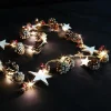 Guirlande lumineuse LED à lumière fixe blanc chaud - 2 m