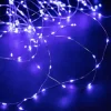 Guirlande lumineuse micro LED à lumière animée bleu sur secteur - 7,5 m