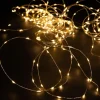 Guirlande lumineuse micro LED à lumière fixe blanc chaud sur secteur - 15 m