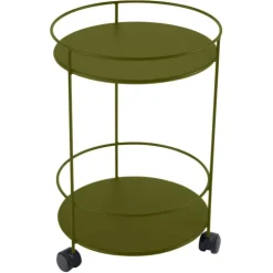Guéridon Guinguette coloris vert en acier Fermob - Ø 40 x 61 cm