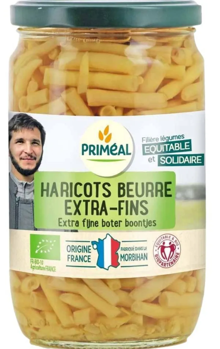 Haricots beurre extra fins bio origine France - 720 ml
