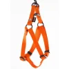 Harnais baudrier réglable orange pour chien - 1x25/35 cm