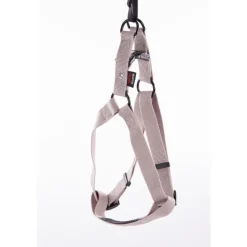 Harnais baudrier réglable gris pour chien - 2,5x70/90 cm