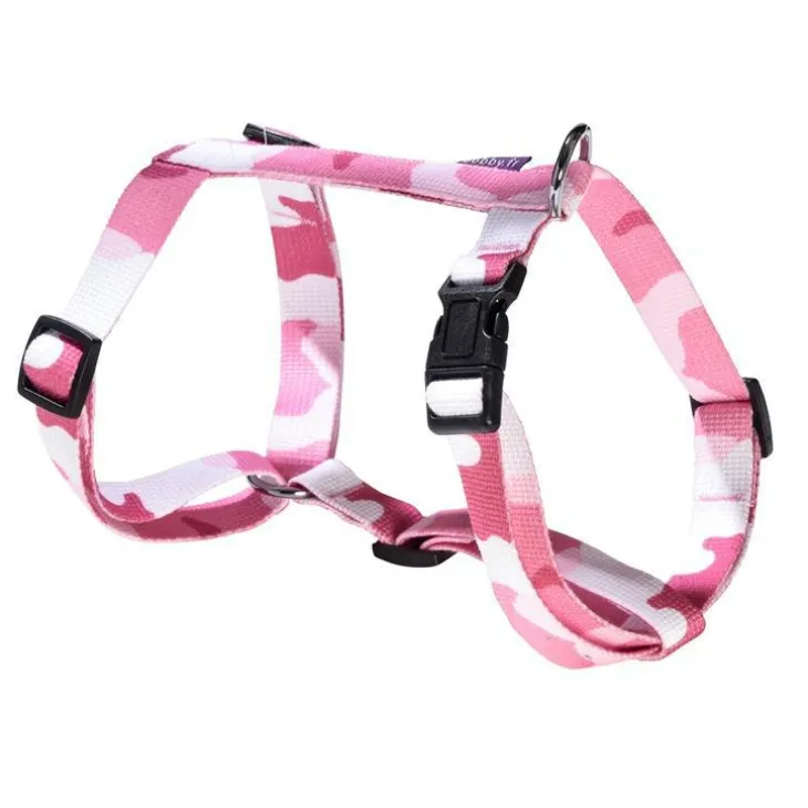 Harnais camouflage rose Bobby taille S