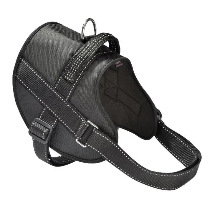 Harnais pour chien coloris noir en polyester et nylon Bobby Easy Safe – Taille XS