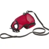 Harnais pour lapin ou chat en filet nylon coloris rouge Ferplast Jogging – XL