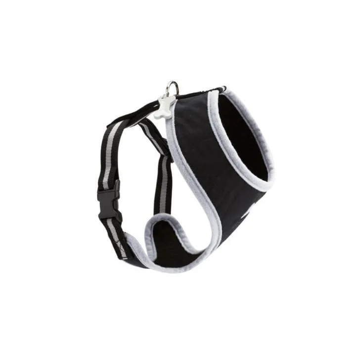 Harnais tee-shirt pour chien Arlequin noir - taille L
