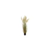 Herbe de la pampa séchée beige et verte artificielle en PVC - 19 x 17,5 x 178 cm