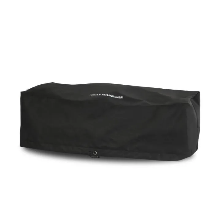 Housse pour plancha 75 cm à poser en polyester enduit PVC noir