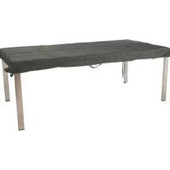 Housse pour plateau rectangulaire coloris gris en coton polyester - 160 x 90 cm