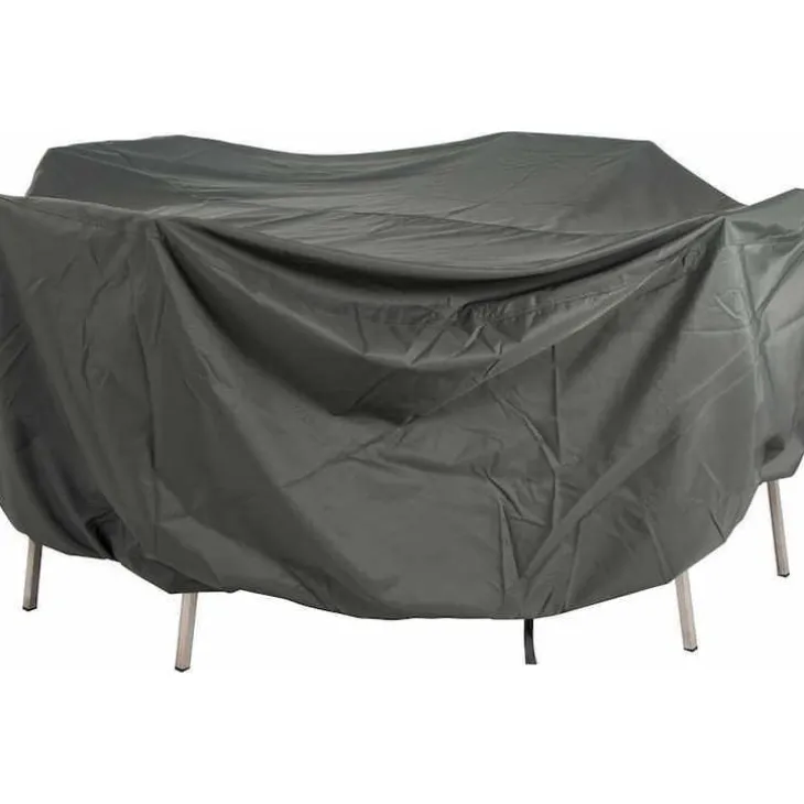 Housse pour table et fauteuil coloris gris en polyester Stern - 300 x 220 x 90 cm