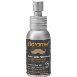 Huile à Barbe Homme Adoucissante flacon 50 ml argent