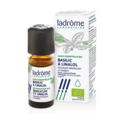 Huile essentielle bio de Basilic à linalol Ladrôme - 10 ml