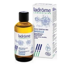 Huile végétale de Nigelle bio. Le flacon de 100 ml