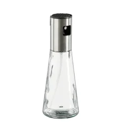 Huilier et vinaigrier en verre recyclé transparent - Ø 7,5 x H 20 cm