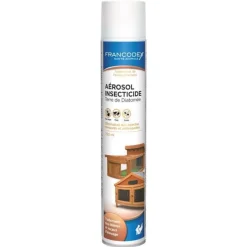 Insecticide Terre de Diatomée en aérosol blanc de 750 ml