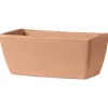 Jardinière bord lisse, couleur claire L42x P17,6x H15,6