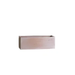 Jardinière contemporaine en terre claire 29x12x12 cm
