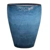 Jarre en grès émaillé bleu Océan Decolines Littoral - Ø 32 x H 36 cm