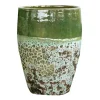 Jarre en grès émaillé fait-main coloris vert Poterie du Bousquet Léon - Ø 44 x H 56 cm