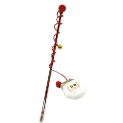 Jouet de Noël pour chat canne à pêche peluche Bubimex - 40 cm