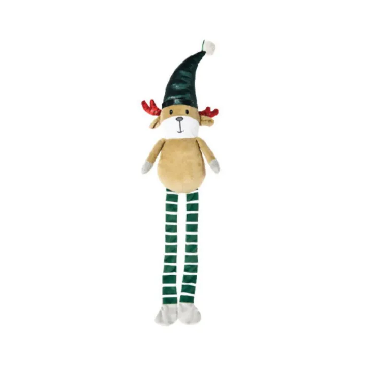 Jouet de Noël pour chien peluche renne XXL coloris multicolore Bubimex - 80 cm